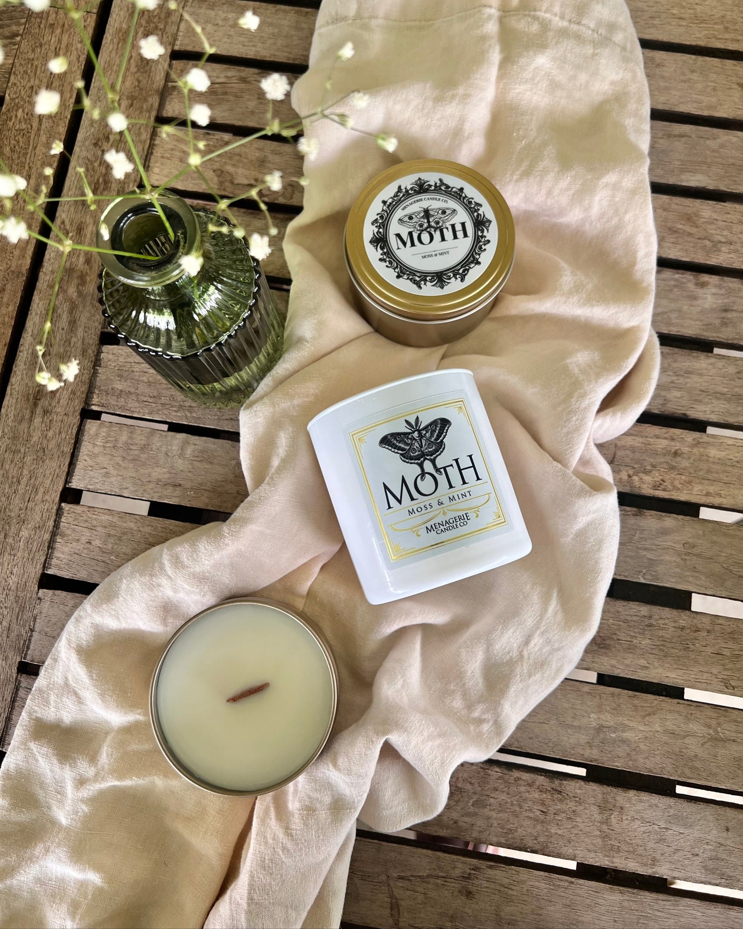 Moth - Moss & Mint Soy Candle