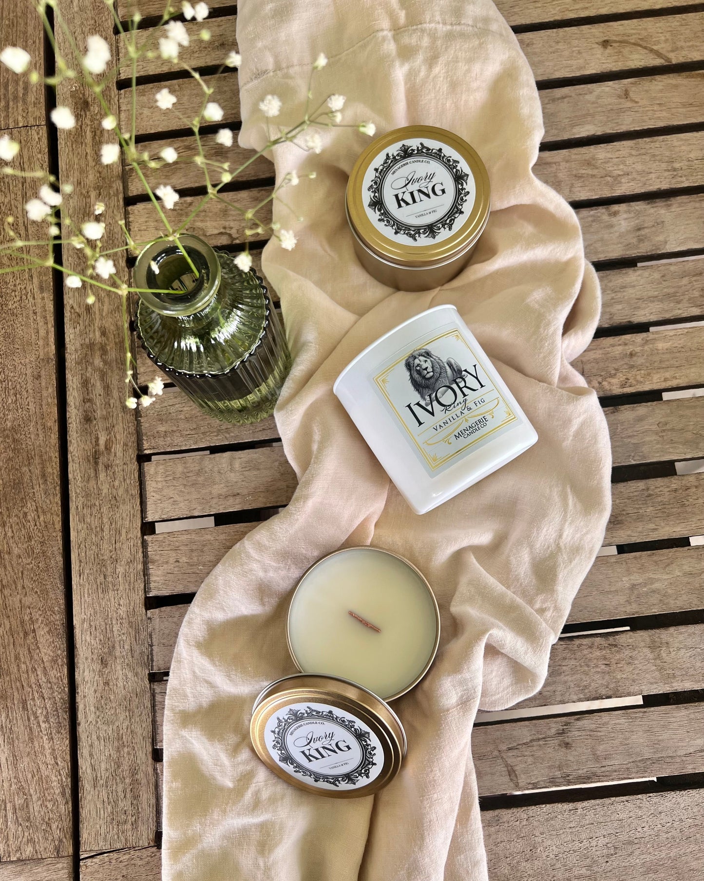 Ivory King - Vanilla & Fig Soy Candle