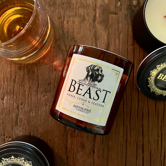Gentleman Beast - Cedar & Leather Soy Candle