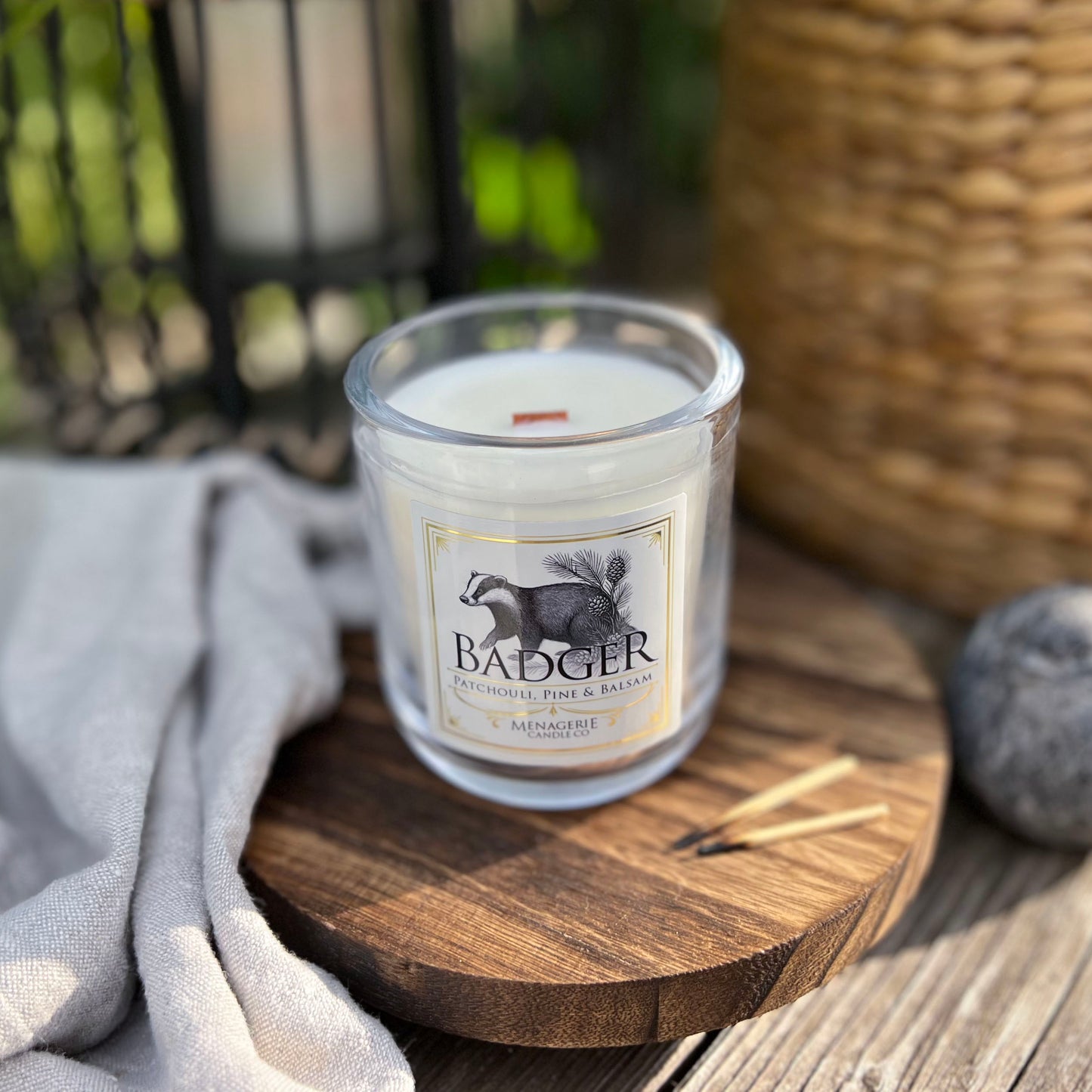 Badger - Patchouli, Pine & Balsam Candle