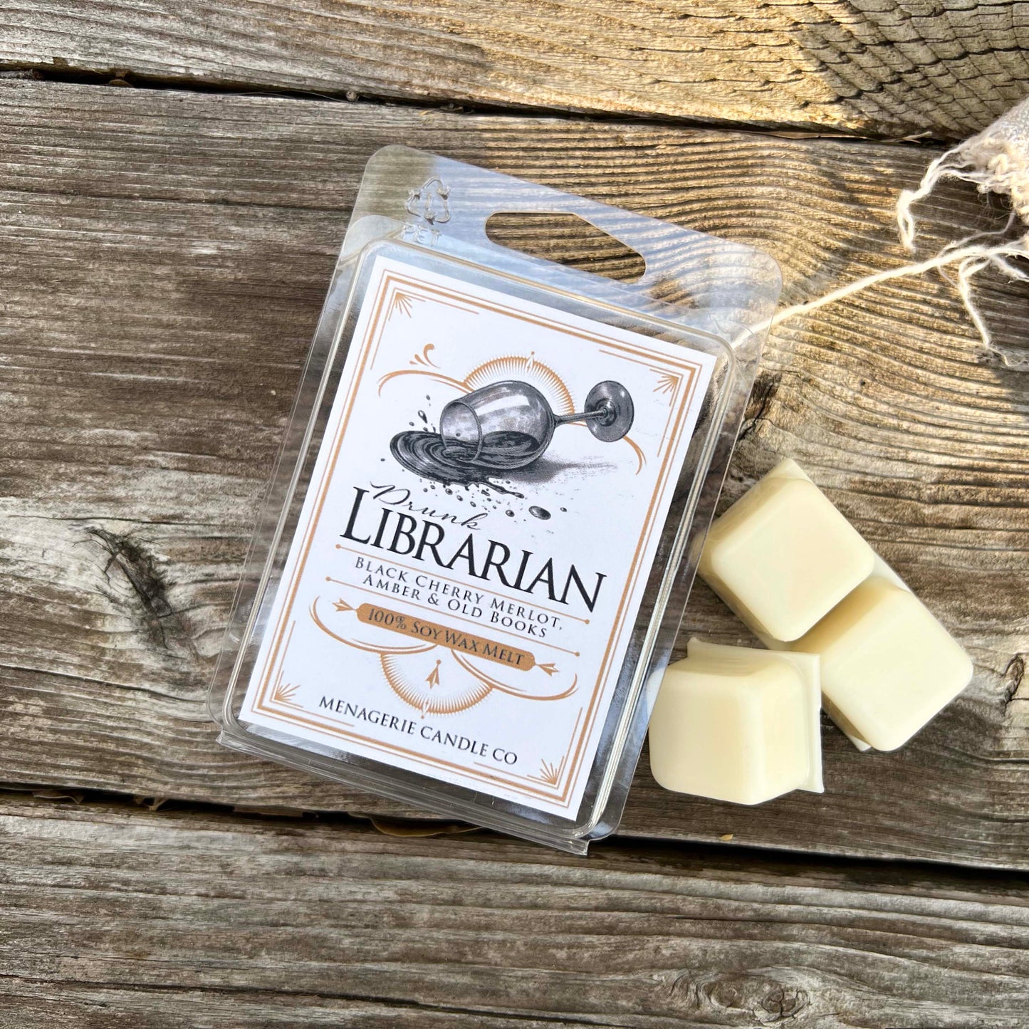 Drunk Librarian - Black Cherry Merlot & Old Books Wax Melt