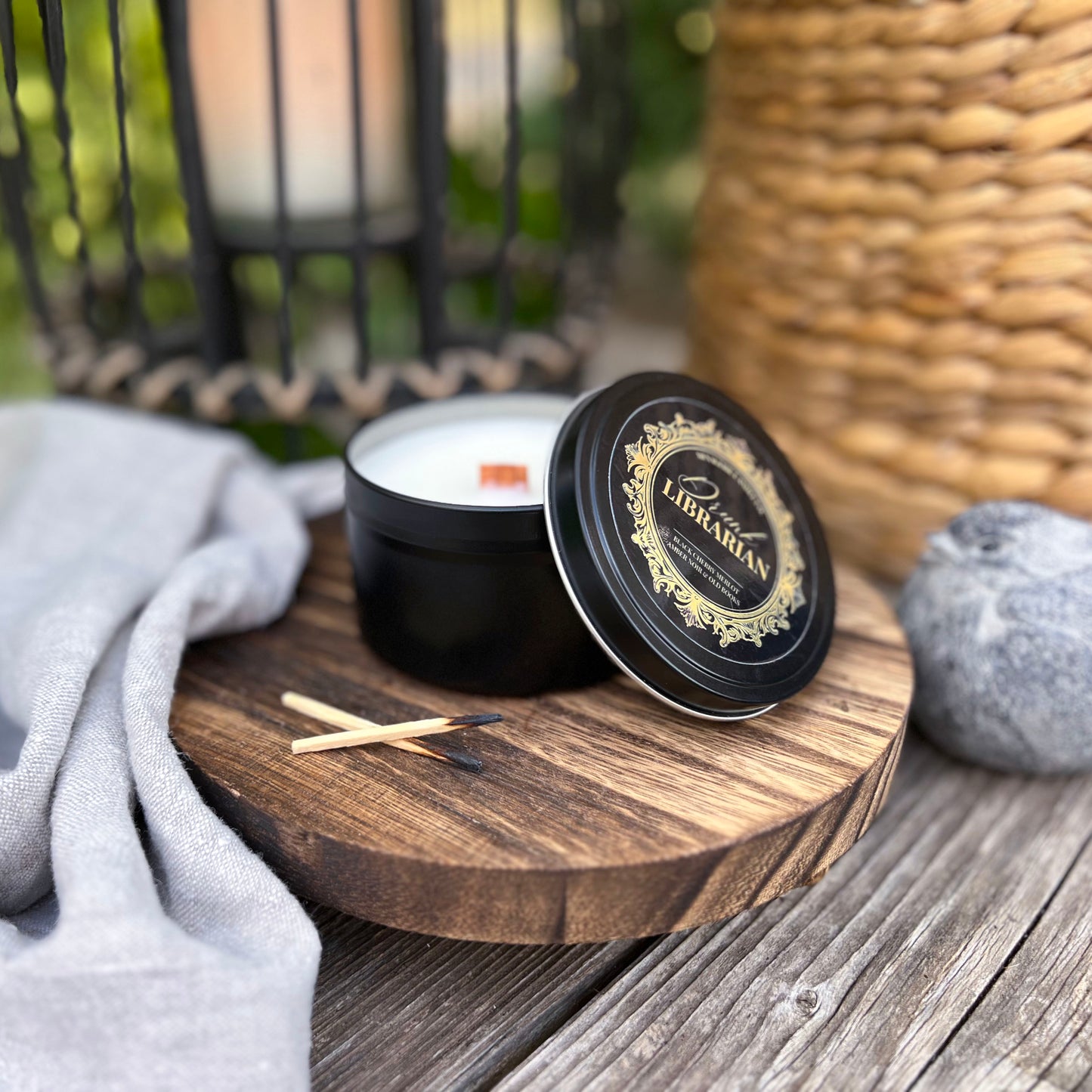 Drunk Librarian - Black Cherry Merlot & Old Books Candle