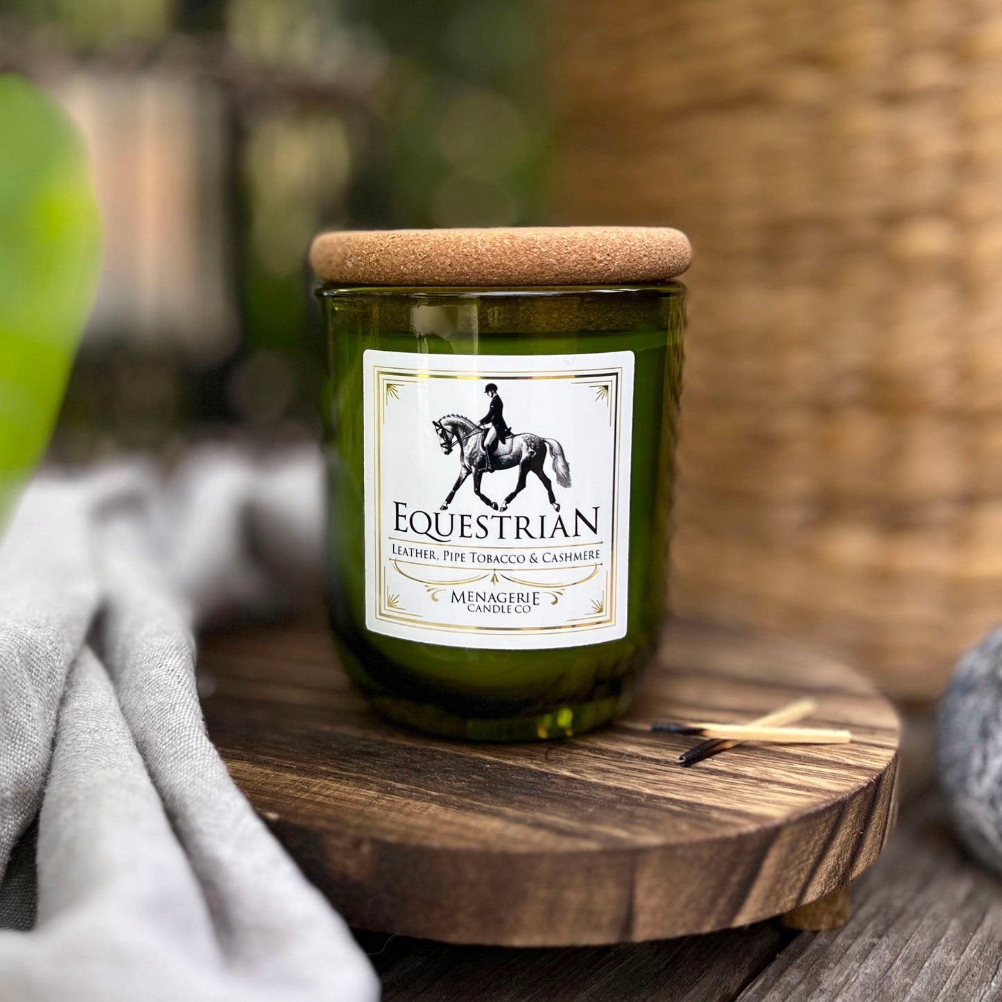 Equestrian - Leather, Pipe Tobacco & Cashmere Candle