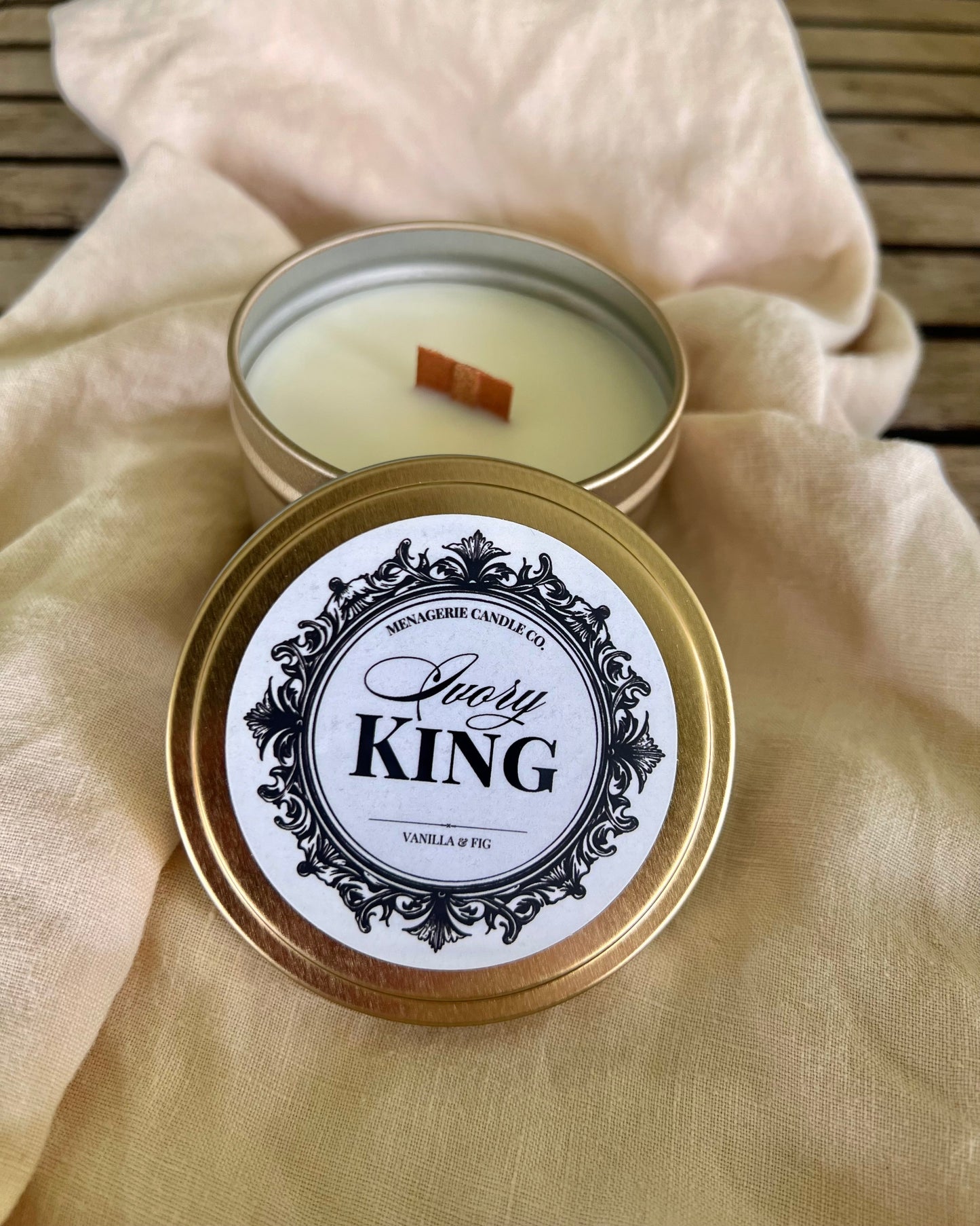 Ivory King - Vanilla & Fig Soy Candle